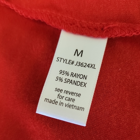 Long Cardigan Active USA Bold Red - Picture 12 of 13